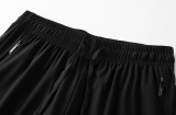 Versace Logo Print Ice Silk Elastic Thin Quarter Shorts