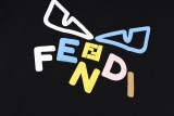 Fendi Colorful Letter Printed Short Sleeve Couple Leisure Oversize T-shirt