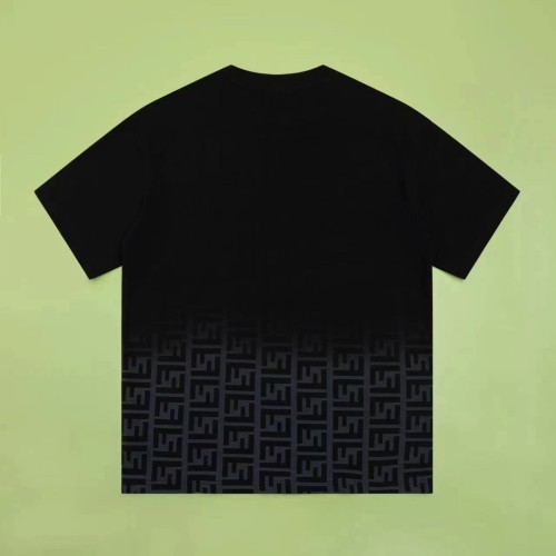 Fendi Classic Contrast Logo Printed Short Sleeve Couple Casual Loose T-shirt