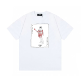 Fendi High Street Printed Short Sleeve Couple Casual Cotton T-shirt