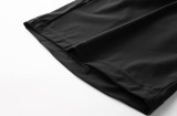 Versace Logo Printed Ice Silk Elastic Thin Quarter Shorts