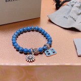 Balenciaga Natural Lapis Lazuli Bracelet Unisex Fashion Vintage Blue Bracelet