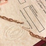 Cartier New Hollow Chain Rhinestone Circle Stud Pendants Necklace