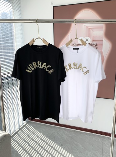 Versace Logo Printed Short sleeved Unisex High Street Casual T-shirt