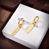 Balenciaga New Fashion Lettering Eardrop 18K Gold Earrings Women Gift