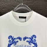Versace Coupe Logo Printed Short Sleeves Fashion Round Neck Casual T-shirt