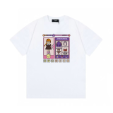 Fendi Street Pattern Printed Short Sleeve Couple Versatile Cotton T-shirt