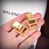 Balenciaga New Fashion Gold B Eardrop 18k Gold Earring
