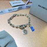 Balenciaga Fashion Vintage Classic Logo Hollow Bracelet