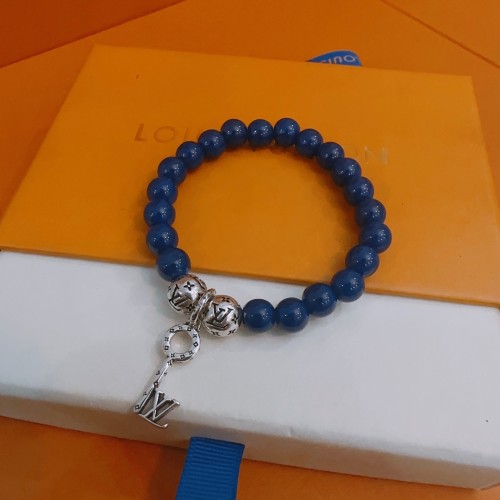 Louis Vuitton Fashion Vintage Blue Agate Bracelet Unisex Gift