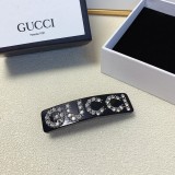 Gucci Hair Clip Acrylic Diamond Logo Spring Clip Fringe Clip