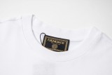 Versace Letter Logo Printed Short Sleeve Unisex Casual Cotton T-shirt