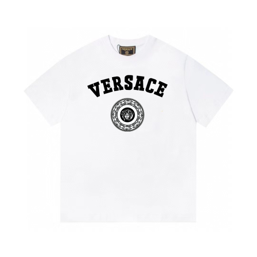 Versace Classic Logo Printed Short Sleeve Round Neck Casual T-shirt