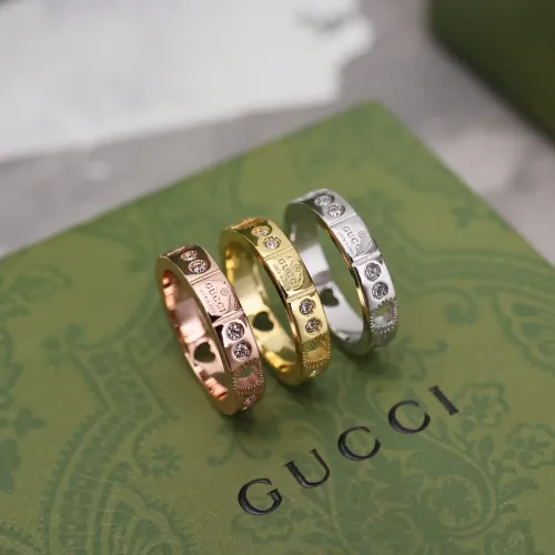 Gucci Link To Love Collection Stud Ring Unisex Fashion New Classic Ring