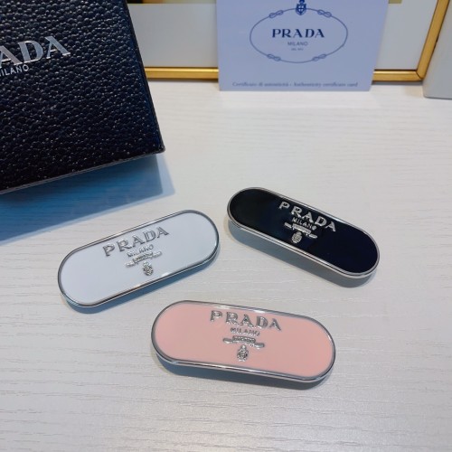 Prada Exquisite Lettered Bobby Pin Spring Clip Hair Accessories