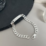 Gucci 925 Silver Double G Bracelet With Interlocking Twill Bracelet