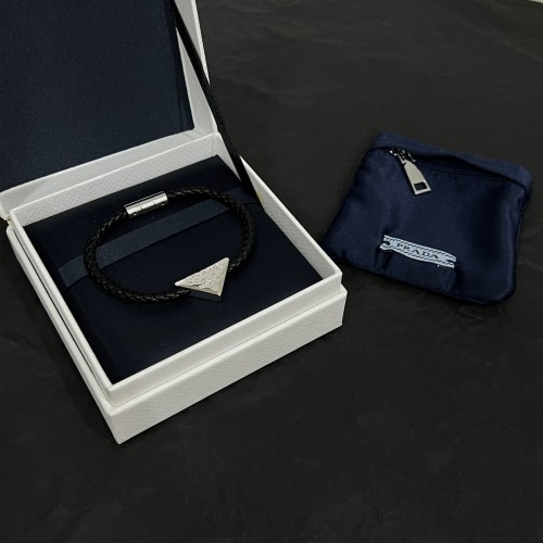 Prada New Leather Bracelet Elegant Classic Bracelet