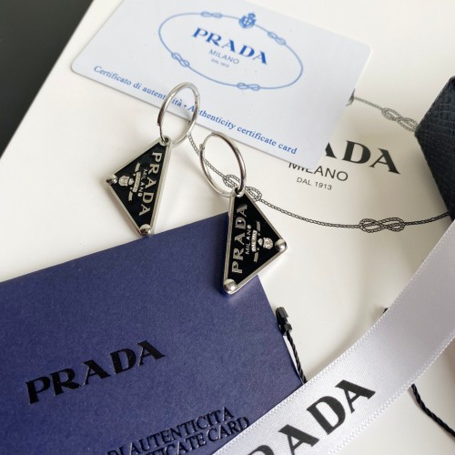 Prada New Fashion Triangle Eardrop Women Vintage Earring Gift