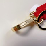 Prada Fashion Classic Keychain New Leather Keyring