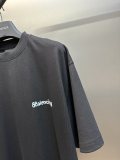 Balenciaga Letter Signature Print Short Sleeved Unisex Casual Loose T-shirt