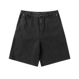 Balenciaga Classic Black Heavy Industry Washed Denim Shorts