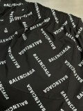 Balenciaga Full Print Logo Letter Bullet Screen Casual Shorts