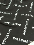 Balenciaga Full Print Logo Letter Bullet Screen Casual Shorts