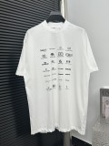 Balenciaga Classic Full Print Logo Short Sleeve Couple Casual Cotton T-shirt