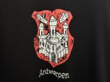 Balenciaga Antwerp Castle Printed Short Sleeve Couple Casual Round Neck T-shirt
