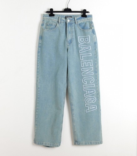 Balenciaga Classic Logo Letter Embroidered Casual Jeans
