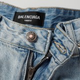 Balenciaga Classic Washed Denim Shorts