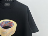 Balenciaga 24SS Fashion Tape Print T-shirt Versatile Couple Round Neck Short Sleeve