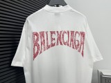 Balenciaga Handdrawn Logo Letter Short Sleeve Unisex Versatile Loose T-shirt