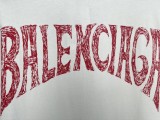 Balenciaga Handdrawn Logo Letter Short Sleeve Unisex Versatile Loose T-shirt