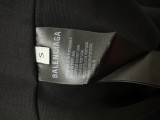 Balenciaga High Street Washed Hole Logo Printed Hole T-shirt Unisex Versatile Casual Short Sleeves
