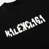 Balenciaga Fire Patch Embroidered Short Sleeve Unisex Fashion Loose T-shirt 