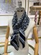 Dior Classic D-Letter Bubble Silk Square Scarf Size: 140 * 140cm