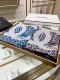 Chanel Double C Logo Printed Bubble Silk Square Scarf Size: 140 * 140cm