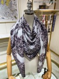 Chanel Double C Logo Printed Bubble Silk Square Scarf Size: 140 * 140cm