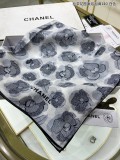 Chanel Mountain Camellia Pattern Bubble Silk Square Scarf Size: 140 * 140cm