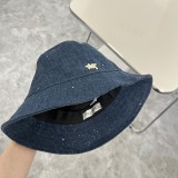 Dior Unisex Sequin Simple Sunshade Casual Fisherman Hat