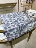Chanel Mountain Camellia Pattern Bubble Silk Square Scarf Size: 140 * 140cm