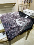 Chanel Double C Logo Printed Bubble Silk Square Scarf Size: 140 * 140cm