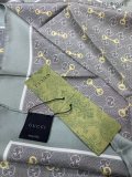 Gucci Classic GG Horseship Buckle Element Silk Double Sided Print 90 * 90cm
