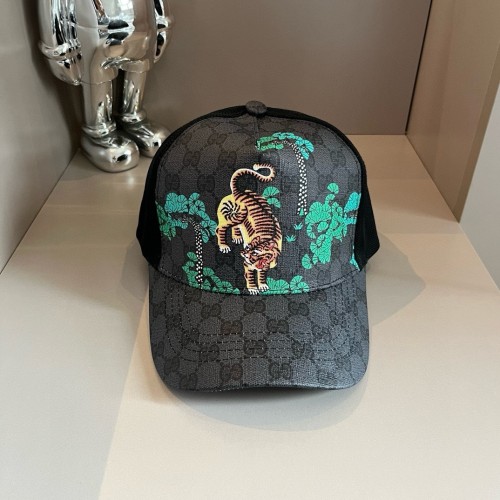 Gucci Tiger GG Printed Baseball Hat Unisex Casual Mesh Duck Tongue Hat