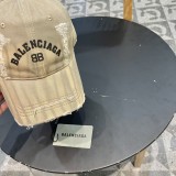 Balenciaga Cool Wash Water Smoke Grey Letter Logo Baseball Hat