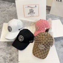 Gucci Classic Heavy Industry Embroidered Logo Baseball Stick Couple Four Seasons Duck Tongue Hat