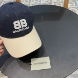 Balenciaga Classic Double B Logo Casual Baseball Hat