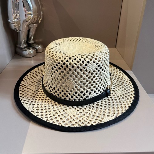 Gucci Flat Top Hat Hollow Sun Visor Hat