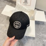 Gucci Classic Heavy Industry Embroidered Logo Baseball Stick Couple Four Seasons Duck Tongue Hat